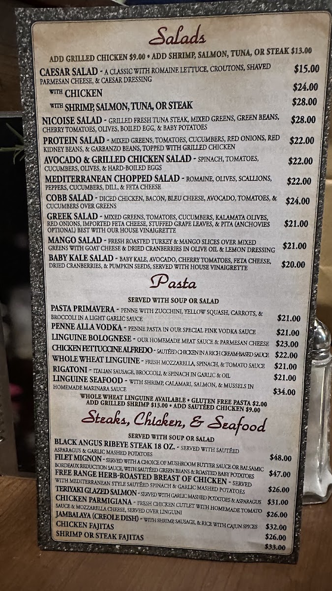 Route 66 Cafe Menu - Image 1
