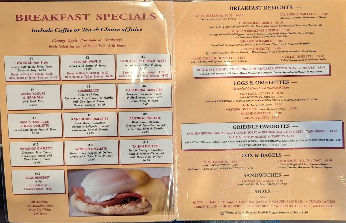 Route 66 Cafe Menu - Image 2